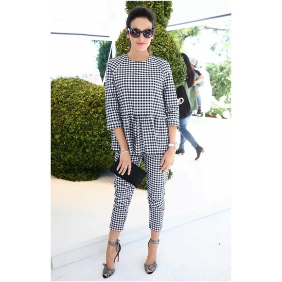 Victoria Beckham for Target gingham peplum top - Picture 2 of 7